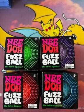 Needoh Velvet Squeeze, Multi Color Set of 4